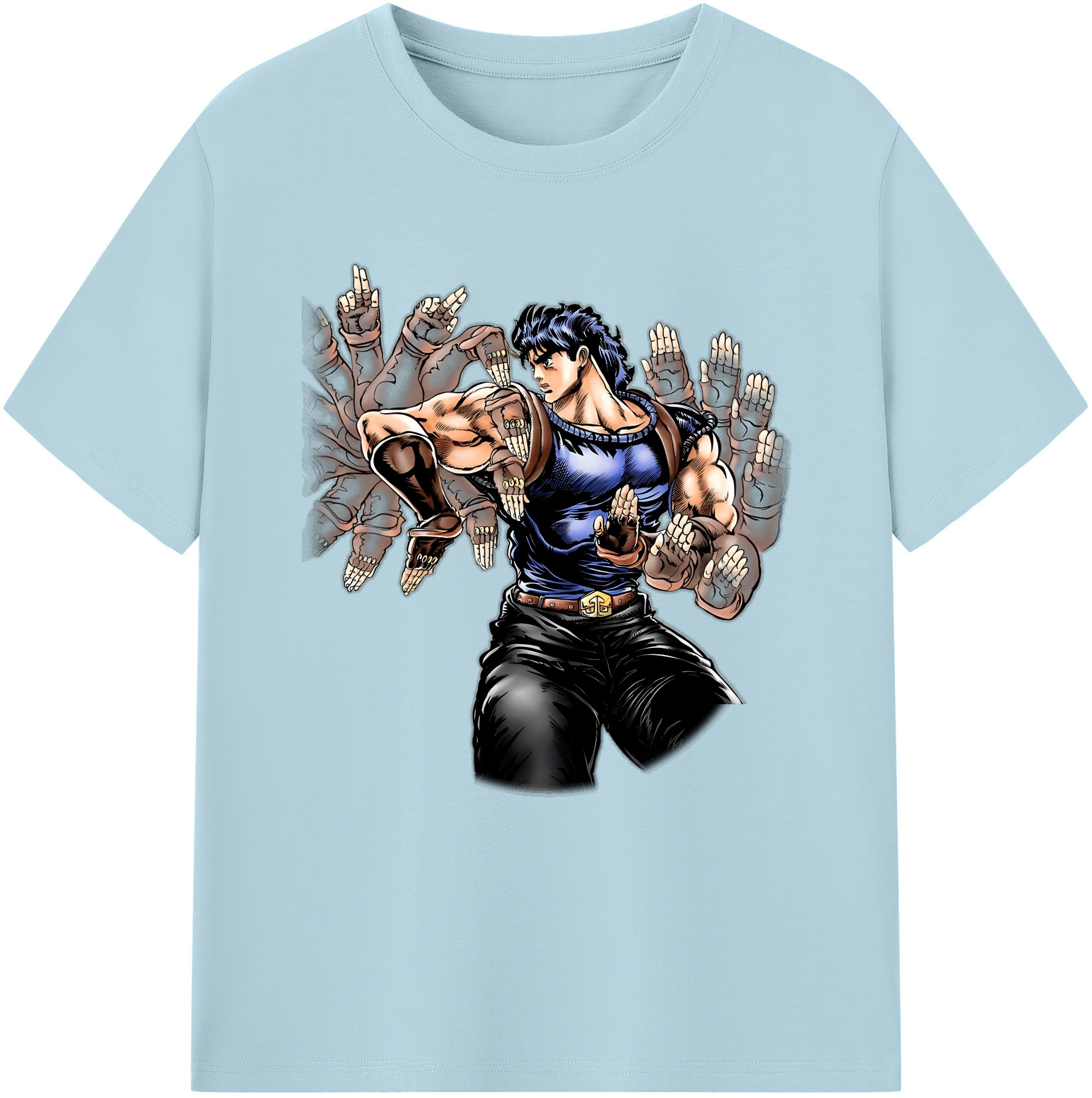 （画像用） ジョジョの奇妙な冒険 /ジョナサン?ジョースター JoJo's Bizarre Adventure Jonathan Joestar 綿100％半袖Tシャツ（フロントプリント）